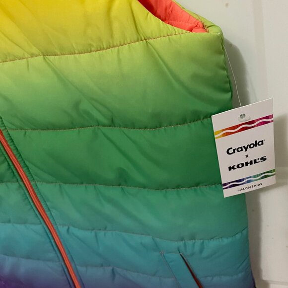 Crayola x Kohl's - Puffer Vest - NWT - Reversible - Kids Size L (14/16) - Picture 5 of 12